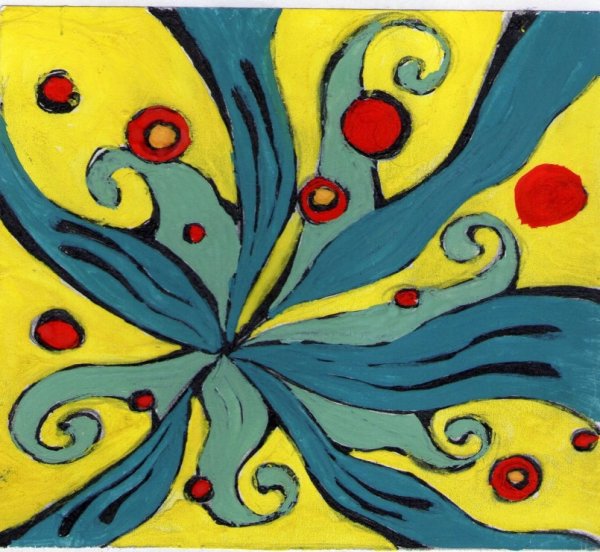 Узор в контрастных цветах