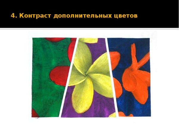 Контранмтнын цвета в рисовании