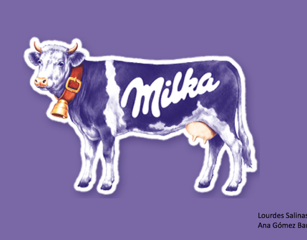 Шоколадом Милка коровы
