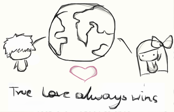 Рисунки карандашом про любовь расстояние