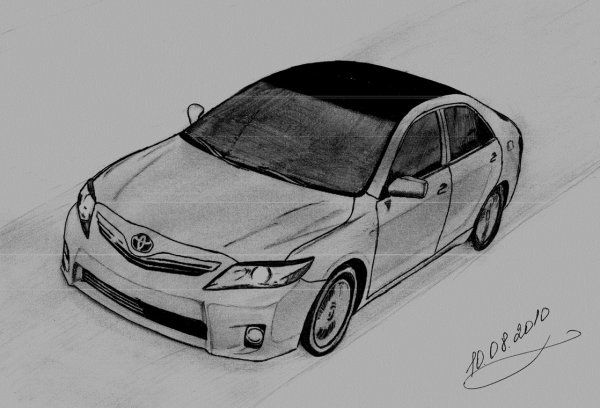 Toyota Camry 3.5 карандашом