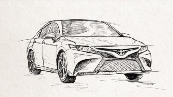 Тойота Камри 3.5 рисунок