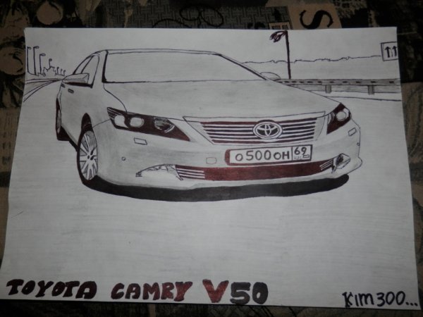 Тойота Камри 3.5 рисунок