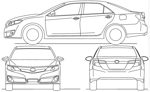 Toyota Camry 2011 Blueprint