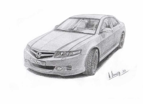 Honda Accord 7 рисунок