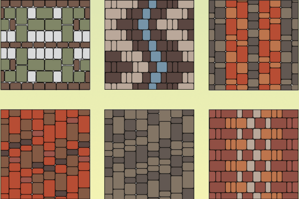 Брусчатка старый город раскладка