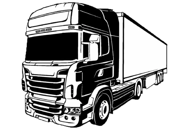 Грузовик Скания вектор