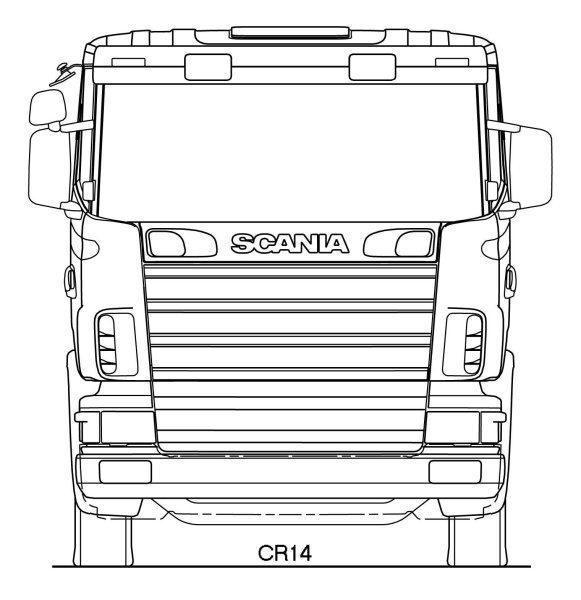 Чертеж грузовика Scania r420
