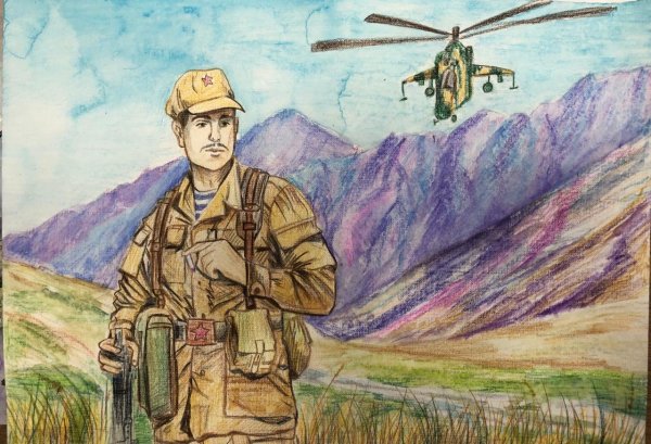 Рисунок на тему 23 февраля