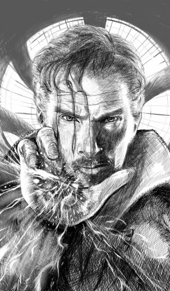 Доктор Стрэндж раскраска