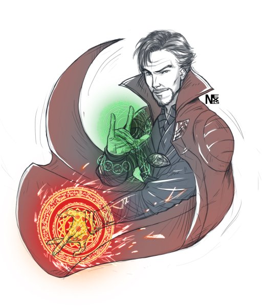 Доктор Стрэндж рисунок