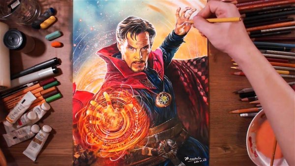 Raskraska Marvel доктор Стрэндж