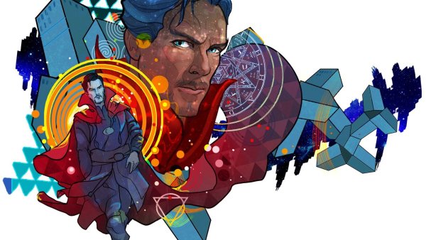 Доктор Стрэндж раскраска