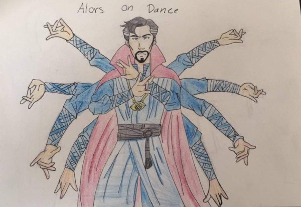 Док тар Стрэньж рисованае