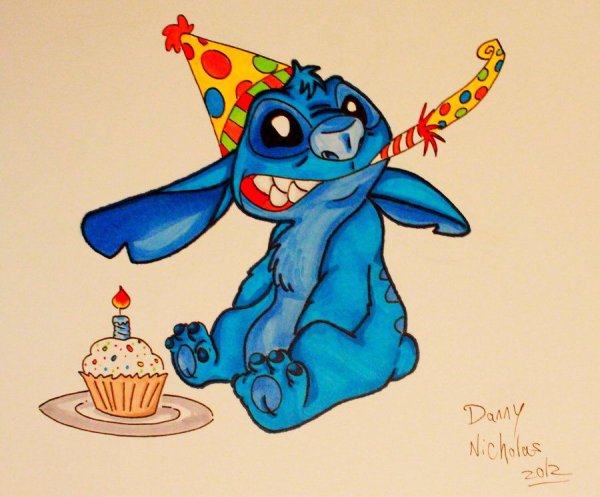 Лило и Стич с днем рождения