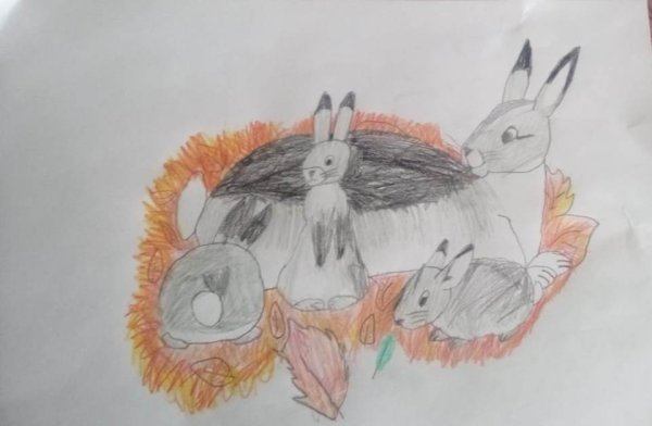 Листопадничек Соколов-Микитов рисунок