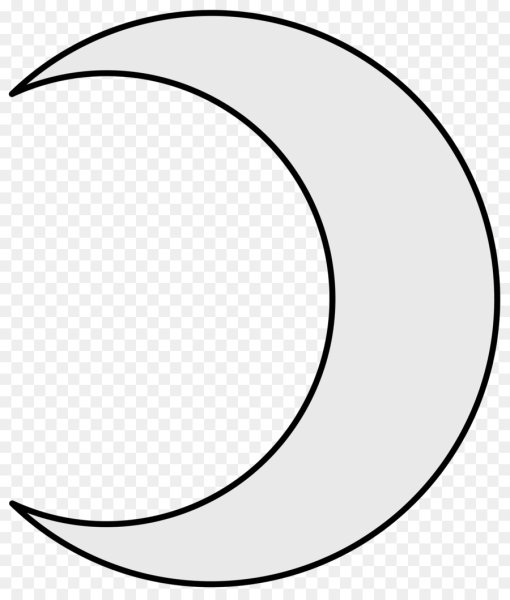 Трафарет месяца для вырезания