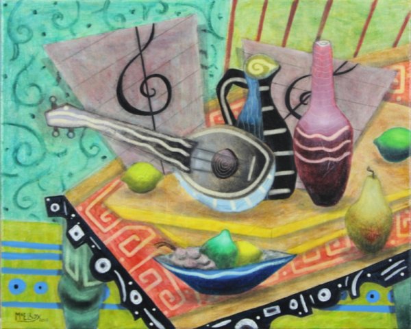 Натюрморт из музыкальных инструментов