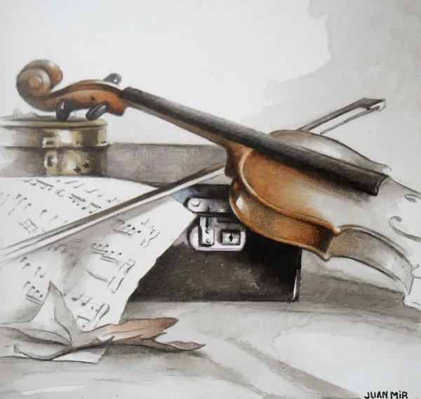 Натюрморт из музыкальных инструментов