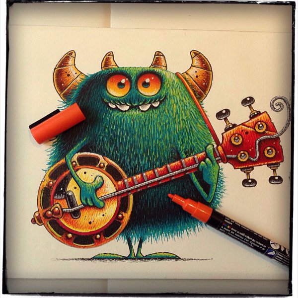 Монстрик иллюстрация