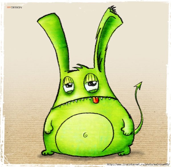 Нарисовать чудика