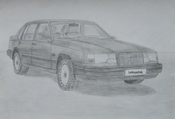 Volvo 850 универсал рисуноккарандашем