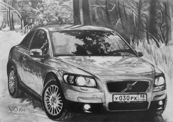 Volvo c30 с рисунком