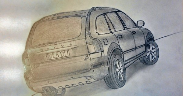 Рисунок Вольво хс90