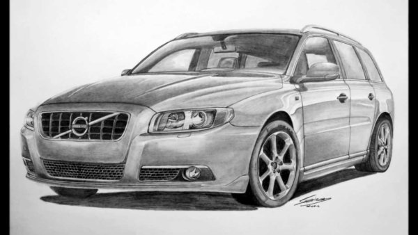 Вольво карандашом