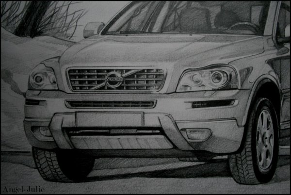 Автомобиль рисунок Volvo xc90
