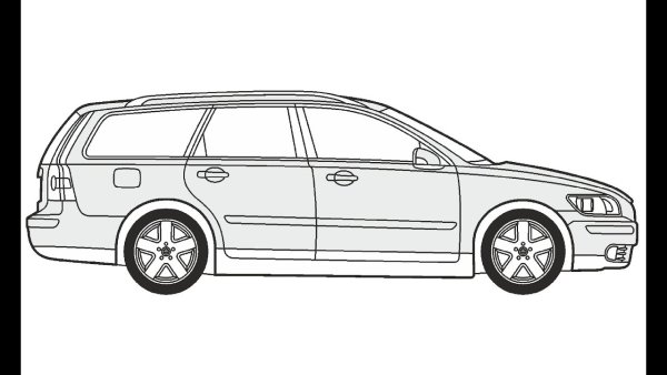 Вольво рисунок