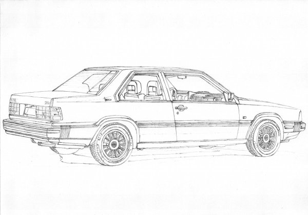 Раскраска машина Вольво хс90