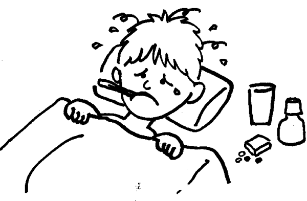 Болезнь раскраска для детей