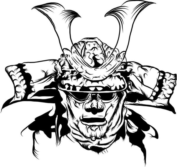 Самурай Ронин Сегун эскиз