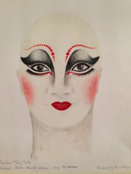 Эскиз театрального грима