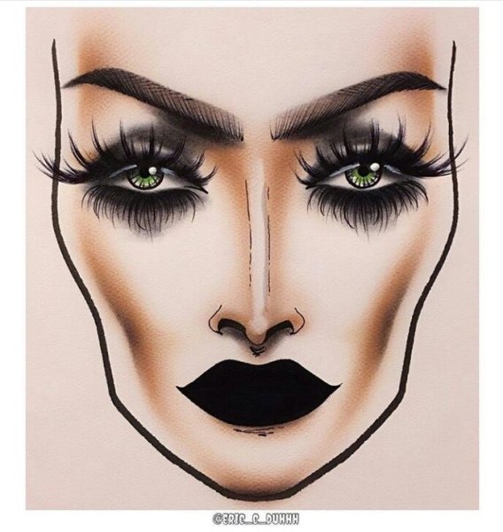 Эскиз театрального грима