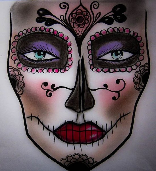 Аквагрим Театральная маска