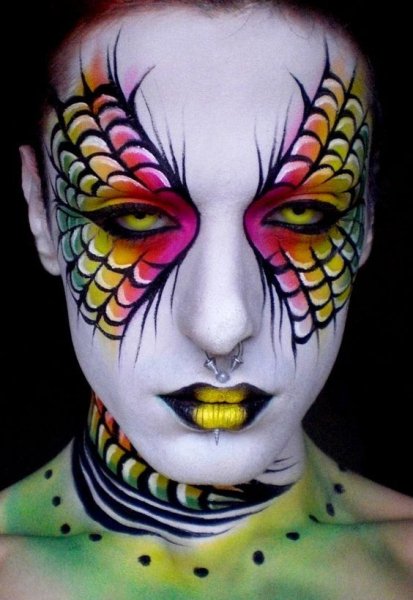 Бодиарт на лице