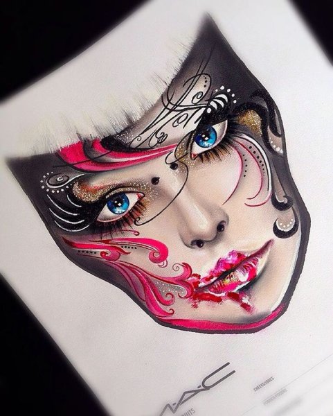 Эскиз театрального грима