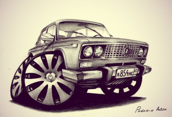 Арты русских автомобилей