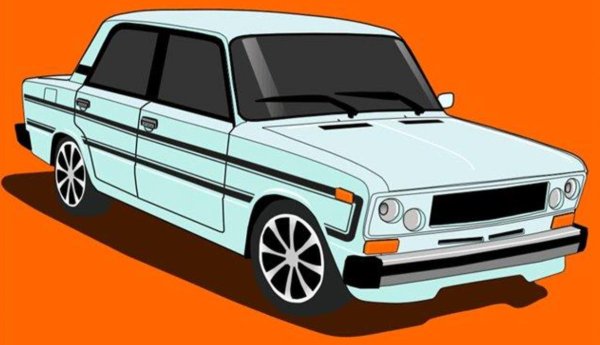 Рисунок машины ВАЗ 2106