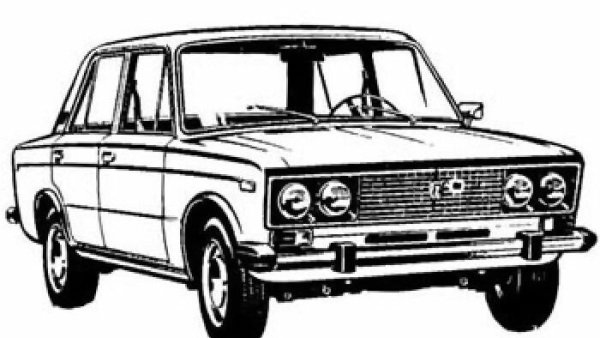 Раскраска шестерка машина