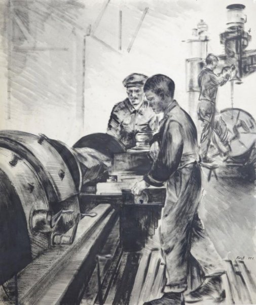 Токарь иллюстрация