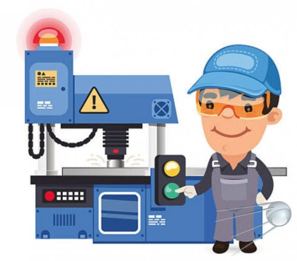 Изображение оператора станка с ЧПУ