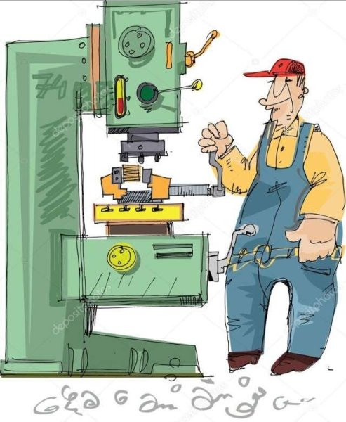 Токарь карикатура