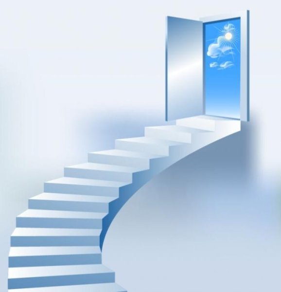 Лестница с презентационной ступенькой