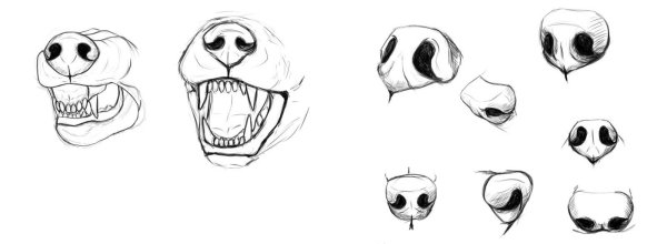 Собачья морда стилизованная