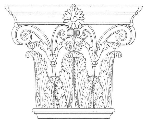 Коринфский ордер чертеж