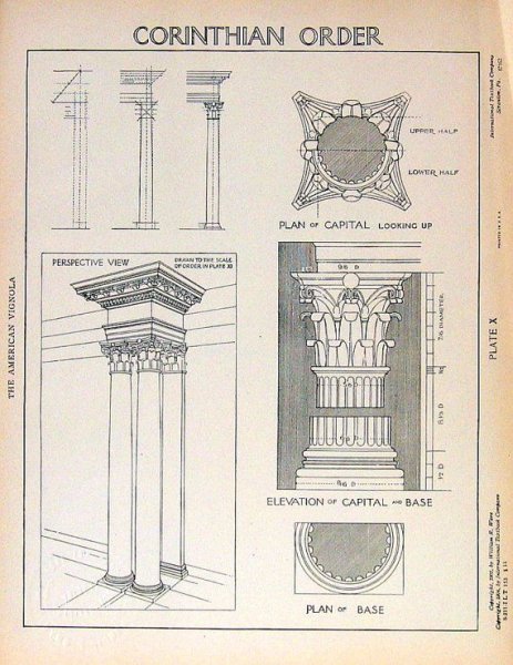 Коринфский ордер чертеж Абакан