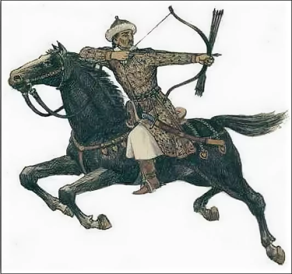 Гуннский воин всадник